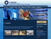 Tablet Screenshot of dabok.cz